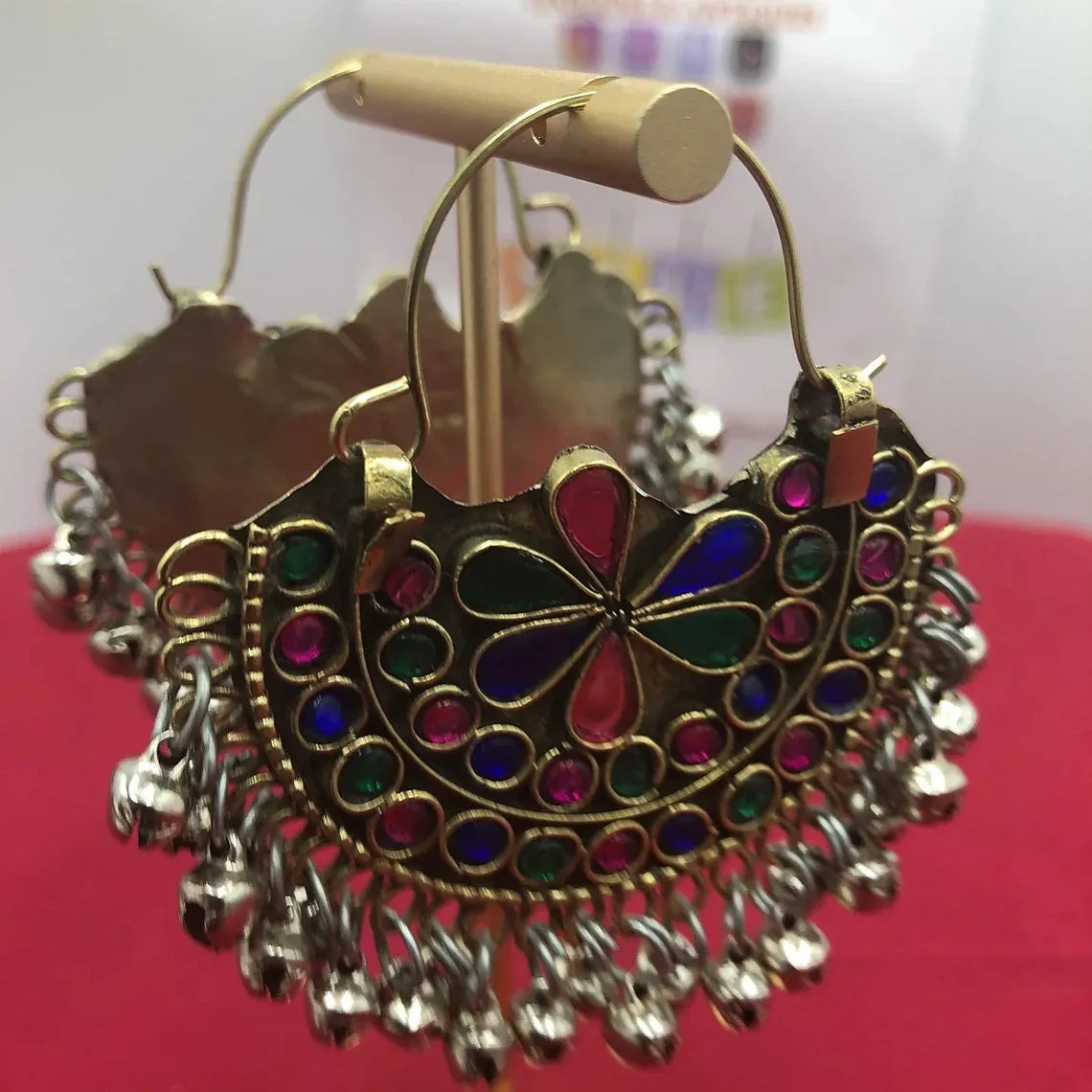 Vintage Tribal Earrings with Bells