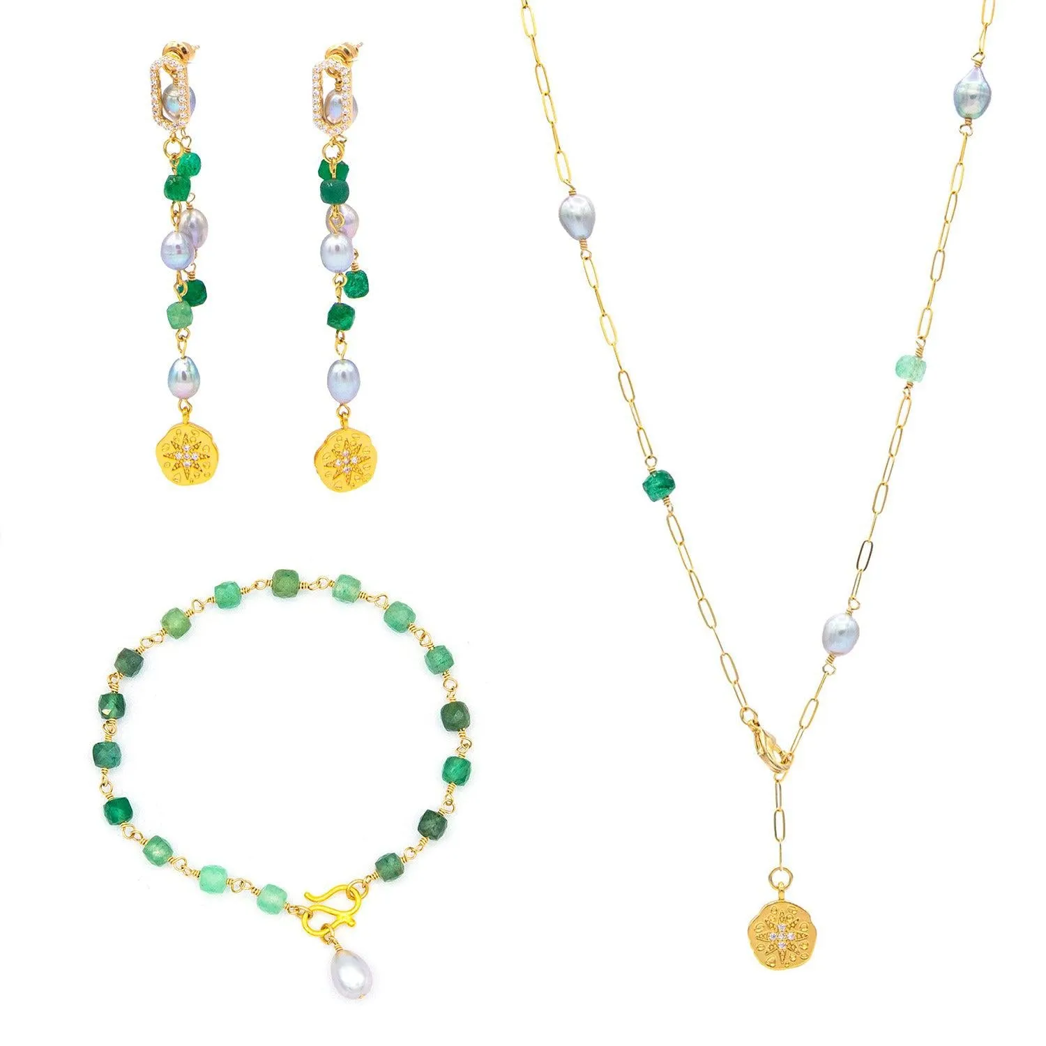 Wonder Green Strawberry Quartz Bracelet