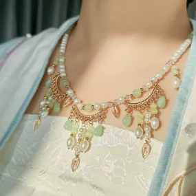 Yingluo 璎珞 Pearl & Jade Necklace